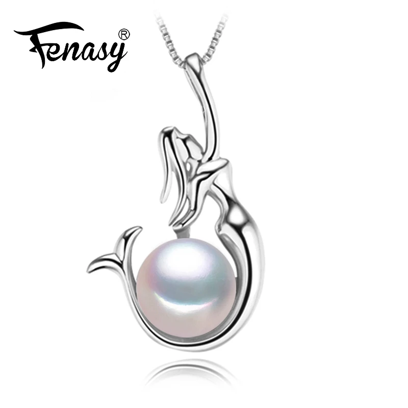 FENASY ювелирные изделия из жемчуга ожерелье русалки натурального колье подвеска