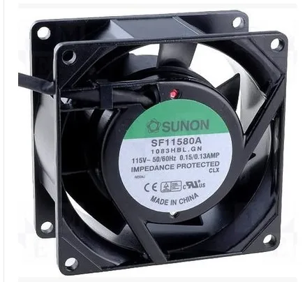 

Brand new original authentic SUNON SF11580A 1083HSL.GN AC fan 115VAC