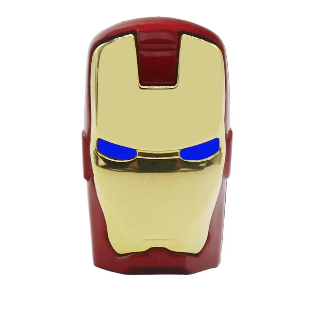 USB флэш-накопитель Мстители Железный человек Led Ручка Drive personalizado 64 Гб 16 Гб оперативной памяти, 32 Гб встроенной памяти, 8 Гб флешки флеш-накопитель USB флеш usb-накопитель