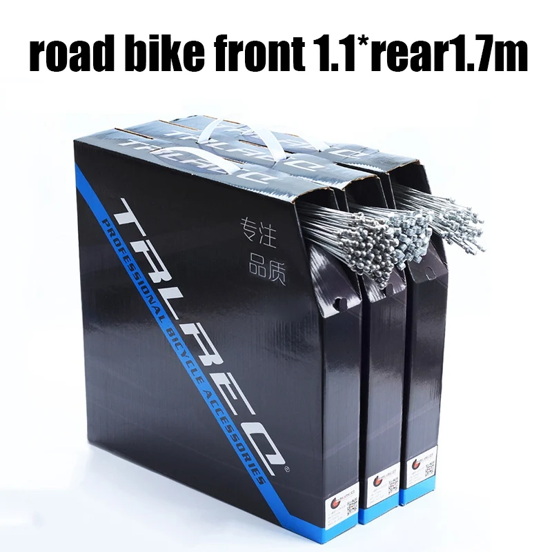 road 1100 1700 mm 5 шт. MTB дорожный горный велосипед велосипедный переключатель переключения передач Кабельная линия наборы сердцевина, Внутренний провод сталь серебро аксессуар инструмент 2100 мм - Цвет: road 1100 1700 mm