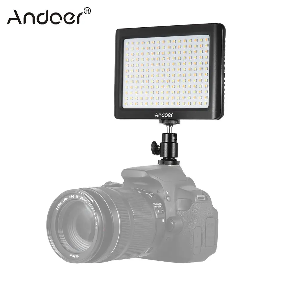 Andoer Мини Портативная светодиодсветильник панель с регулируемой яркостью