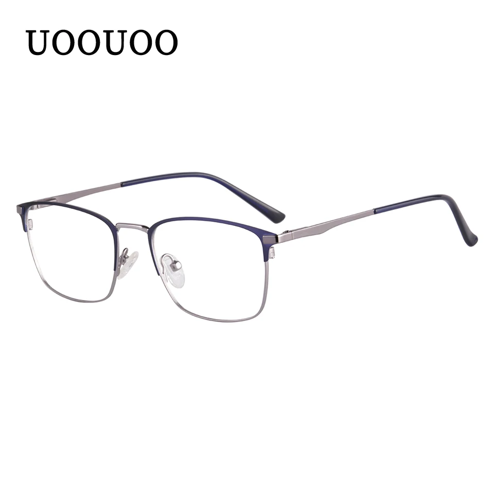 Очки по рецепту UOOUOO из титанового сплава для мужчин ультралегкие квадратные очки