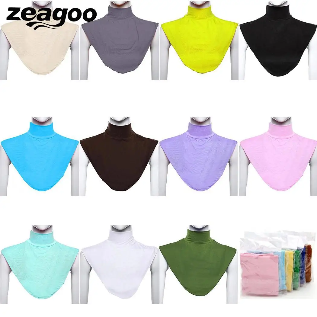 Zeagoo Новый исламистского движения мягкая эластичная петля Твердые воротник шарф