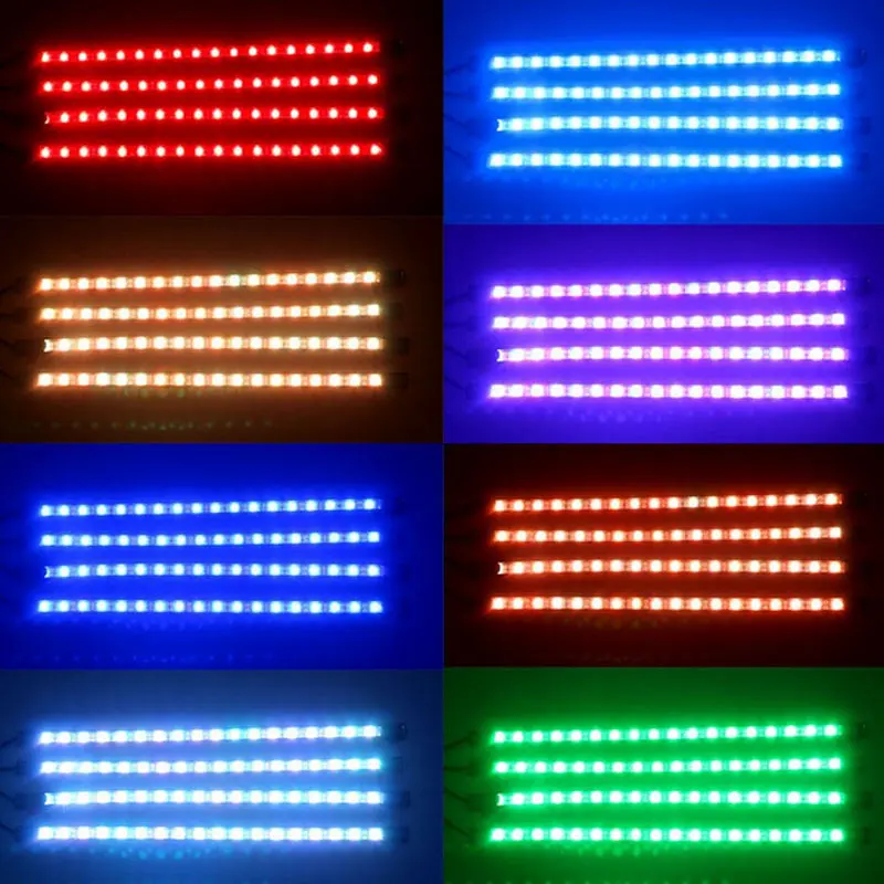 Горячая Распродажа 4 шт. Автомобильная атмосферная лампа с пультом