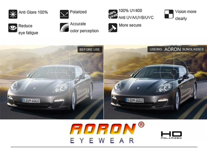 AORON, Ретро стиль, Мужские поляризационные солнцезащитные очки, UV400, зеркальные, унисекс, классический бренд, мужские солнцезащитные очки Polaroid для мужчин, Oculos de sol