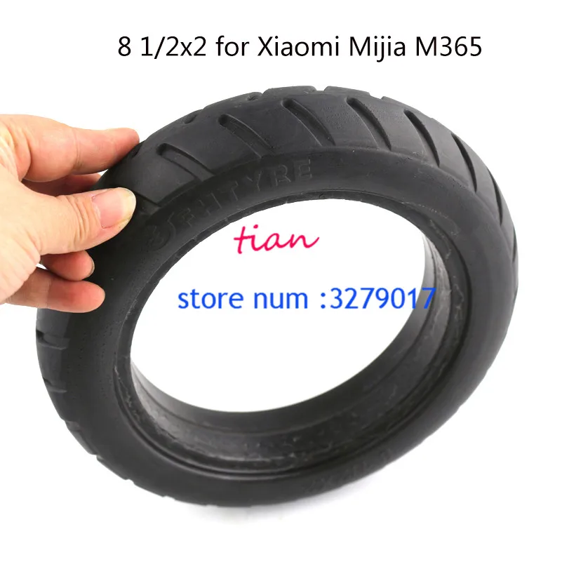 Новинка XiaomMijia M365 скутер твердые шины скейтборд шины колеса 8 1/2X2 для Xiaomi Электрический скейт доска Избегайте пневматические шины - Цвет: 2pcs solid tire a
