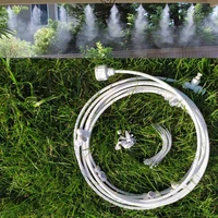 6 18 m white garden nebulizer water misting sprayer cooling system for plant flowers patio watering irrigation sprinkler system
