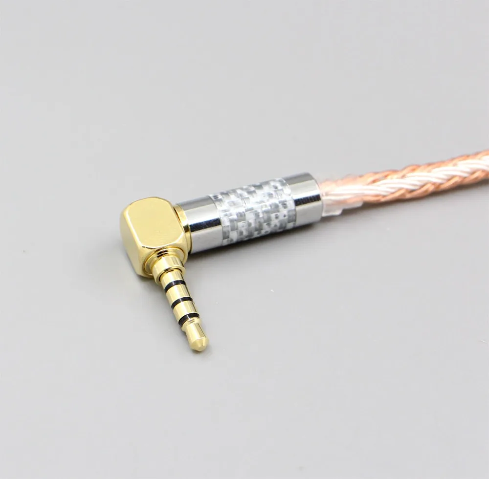 LN006258 2,5 мм 3,5 мм 4,4 мм xlr Сделано в Китае 16 ядра с серебряным покрытием OCC(8*100 ядра) кабель для наушников для Mr колонки эфир Alpha собака Prime