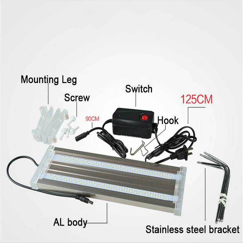 18 W 20 &quot-26&quot SUNSUN ADS-400C пресноводный аквариум светодиодный освещения резервуар для