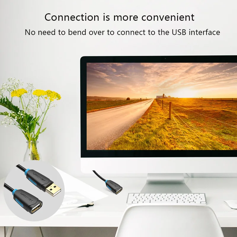 Кабель Удлинитель USB 2 0 для ПК ноутбука|usb2.0 extension cable|cable for computerusb cable |