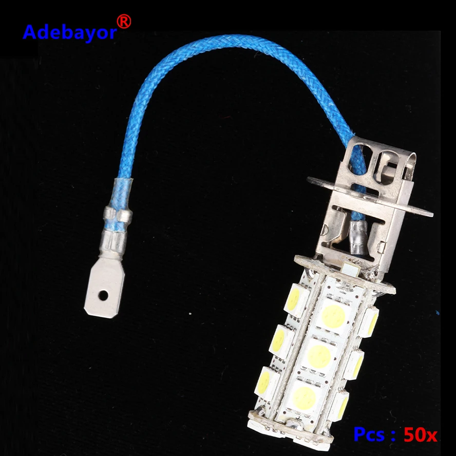 50 X H3 5050 SMD 18 светодиодный фонарь противотуманный свет для парковки автомобиля