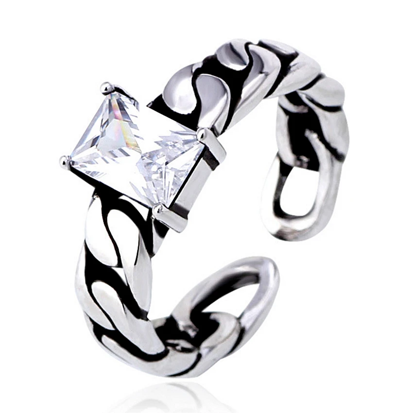 Ретро трехцветные мужские и женские модели колец кольцо с хвостом открытые