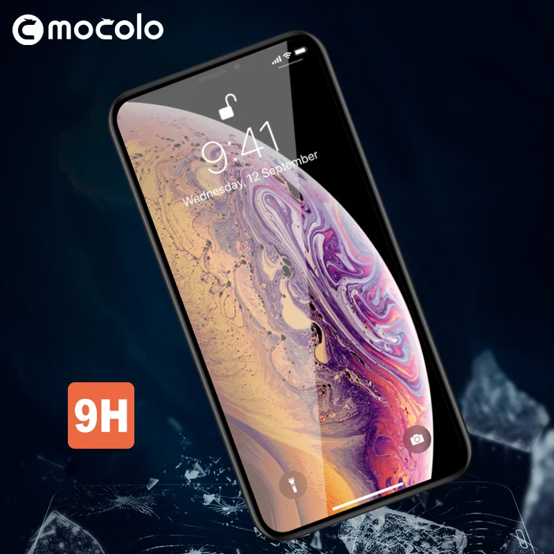 Mocolo 3D защита от пыли 0 26 мм Полное покрытие экрана 9H Защита для iPhone XS Max закаленное