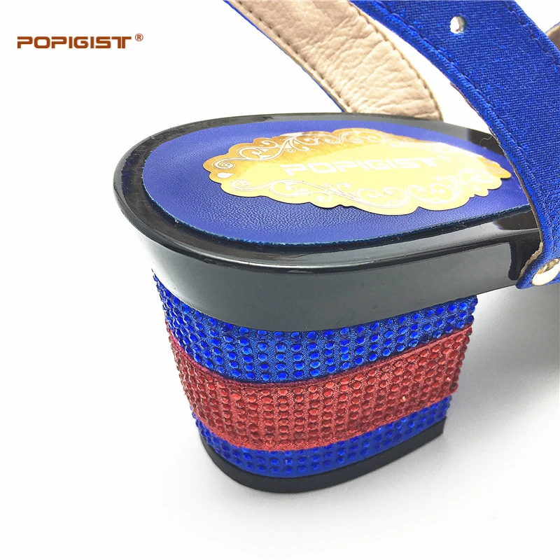 2017 фуксия Мода на не сужающемся книзу массивном каблуке стабильность