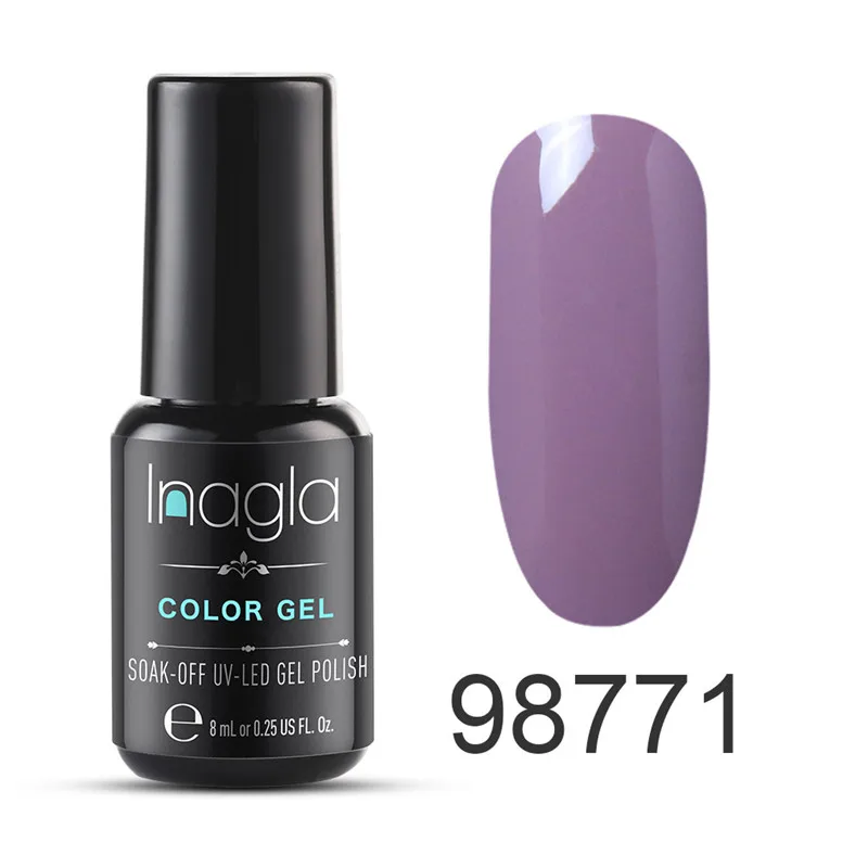 Inagla Nails Гель лак для ногтей Полупостоянный УФ Гибридный гвоздь Art Off Base Top Coat белый