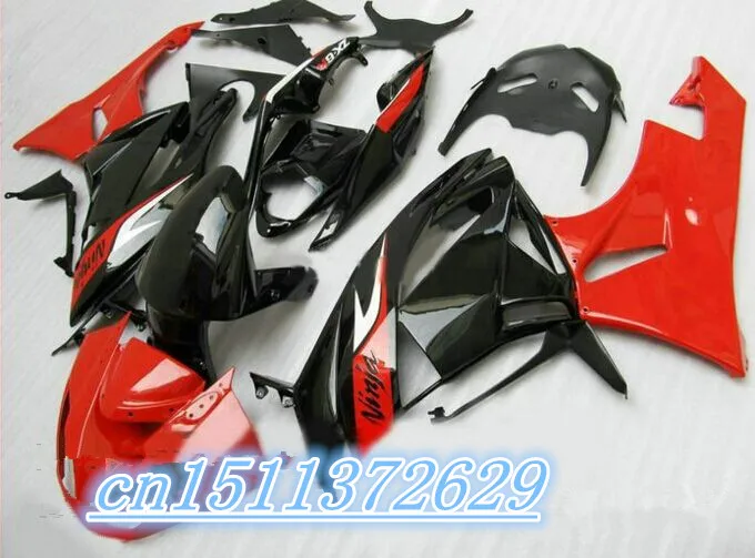 

Пользовательские обтекатель мотоцикл кузов комплект для ZX-6R 2009-2012 ABS Двигатель панели литья под давлением красный + подарки
