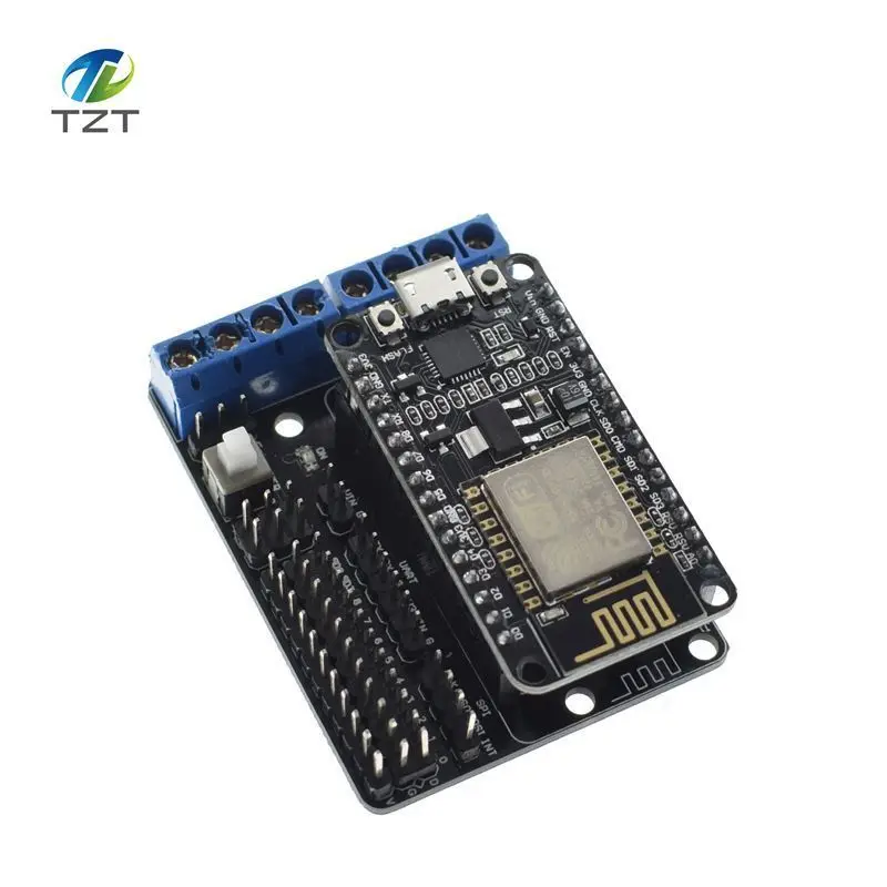 TZT NodeMCU щит для платы двигателя L293D ESP 12E ESP8266 esp Набор diy rc игрушка wifi умный