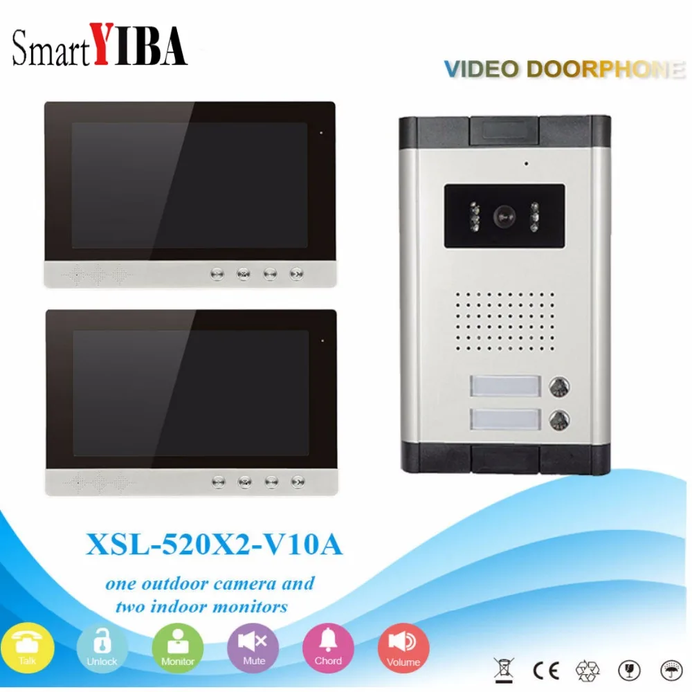SmartYIBA 10-дюймовый HD проводной дверной звонок с камерой видеодомофон для помещений