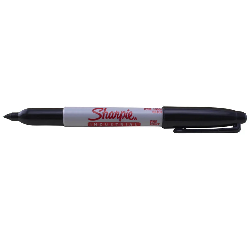 Фото Маркеры масляные Sanford Sharpie, перманентные, 1 мм, 12 шт., черные чернила для ручек мм №4