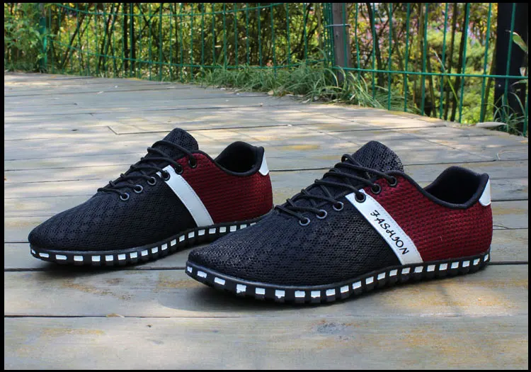 Sycatree Male Leather Casual Shoes for Men Canvas Shoes Outdoor Sneakers Air Mesh Flats Breathable Brand Shoes Plus Size 46