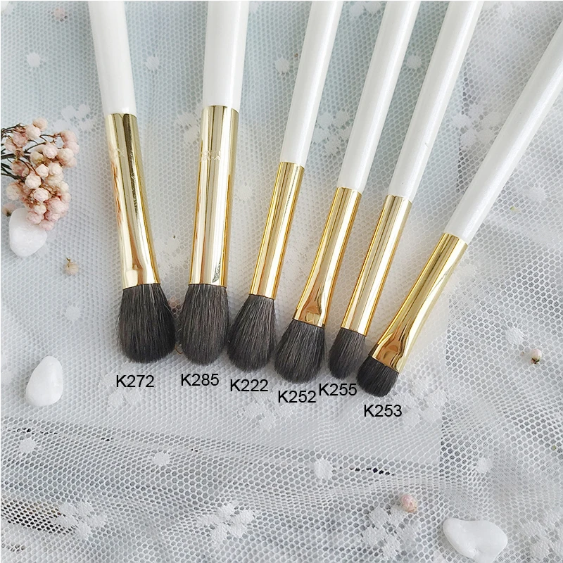 Профессиональный набор кистей для макияжа ручной работы мягкие синие кисти из