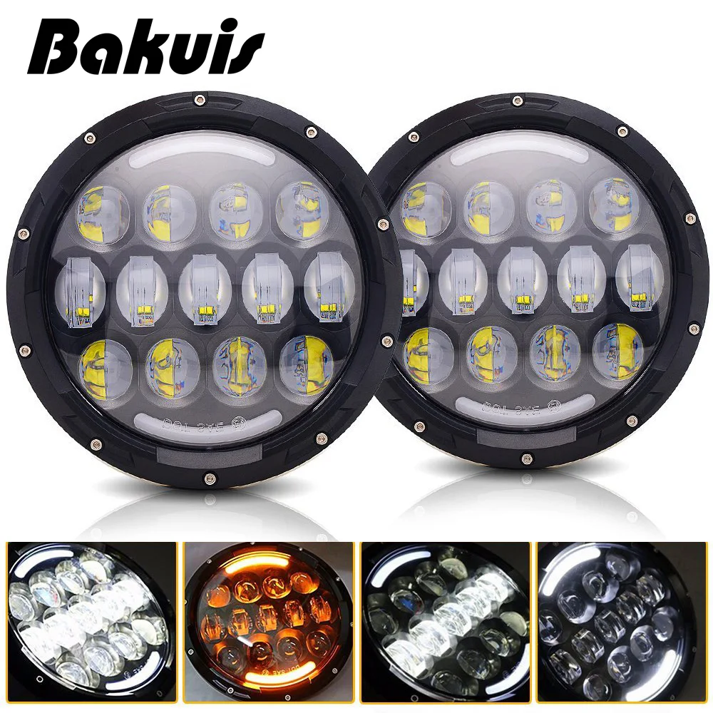 Высокое качество 7 дюймов автомобилей головной светильник сборки led мотоцикл