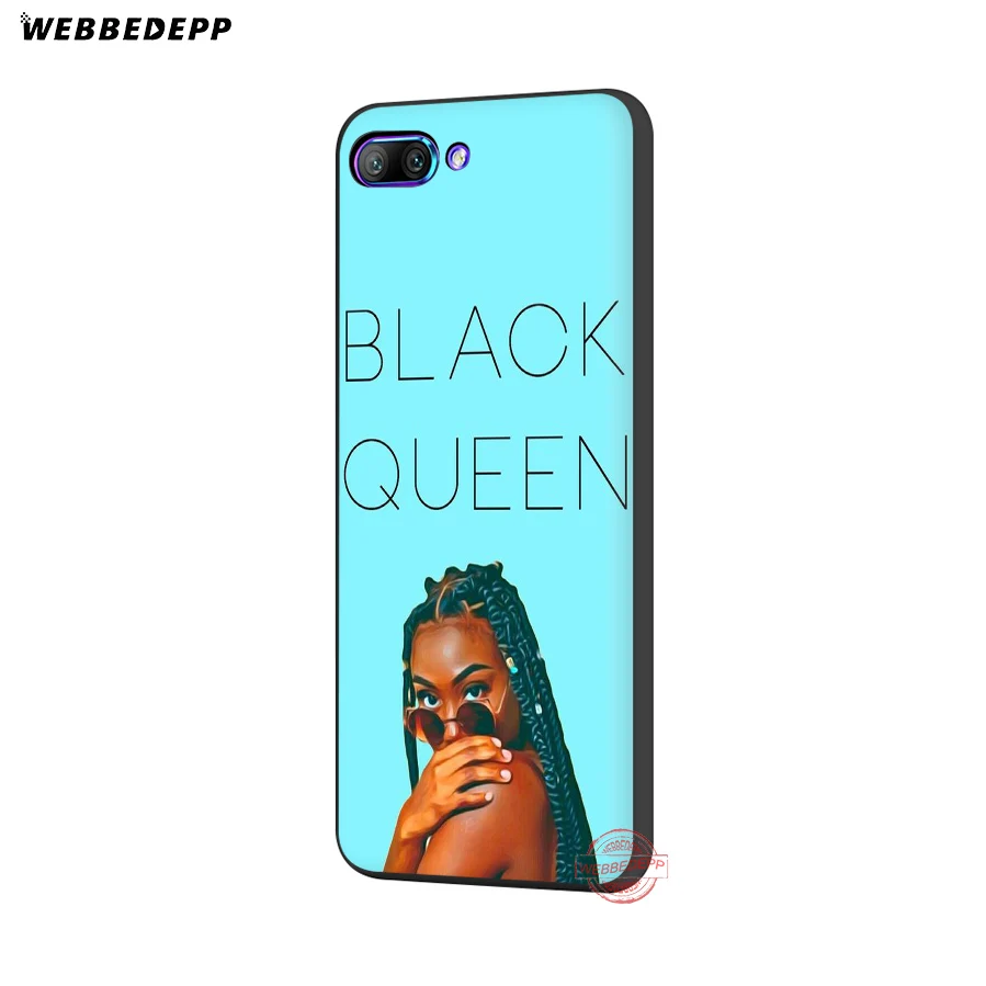 WEBBEDEPP 2 бунц меланина попсовое Aba черная девочка мягкий чехол для Honor 20 10 9 9X 8 Lite 8C 8X