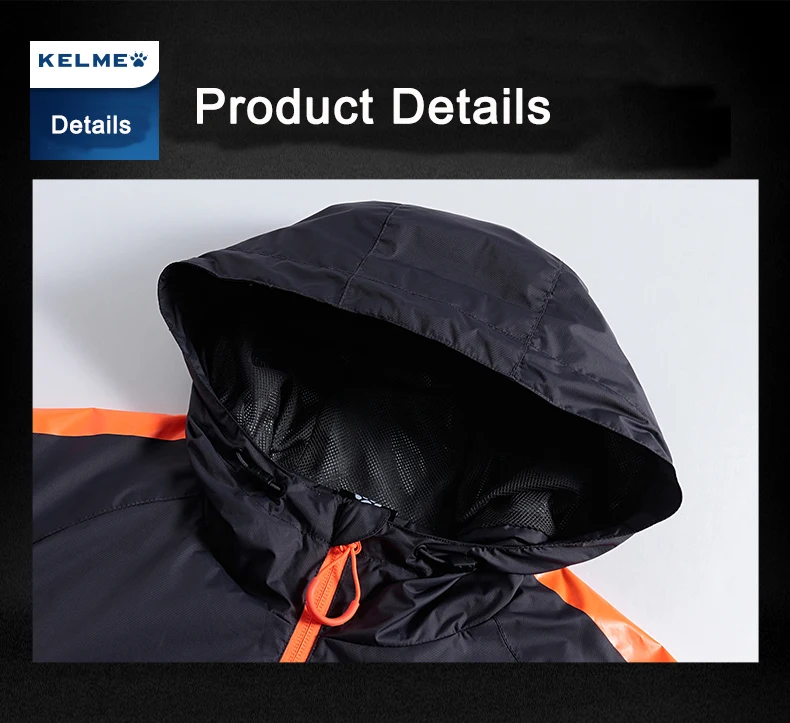 KELME Мужская водонепроницаемая куртка для спорта на открытом воздухе, теплое Брендовое пальто для походов, кемпинга, походов, лыжного спорта, мужские куртки K081