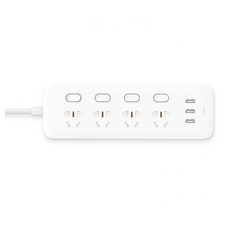Xiaomi Mijia power Strip 2.1A Быстрая зарядка 3 USB удлинитель 4 стандартные розетки переключатель управления
