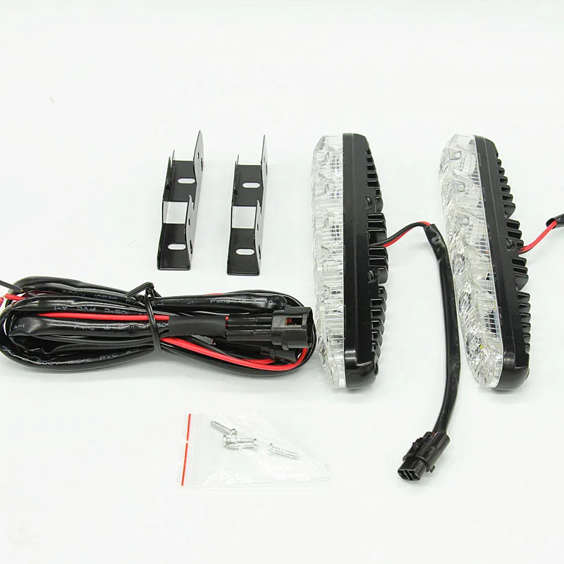 

Дневные ходовые огни AFAECAR, 12 В, 6 светодиодный, универсальные автомобильные дневные ходовые огни