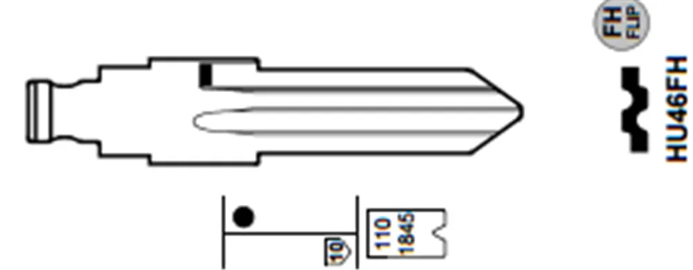 KEYECU 10 шт./лот KEYDIY Универсальные пульты дистанционного управления Flip Blade 43 # левый
