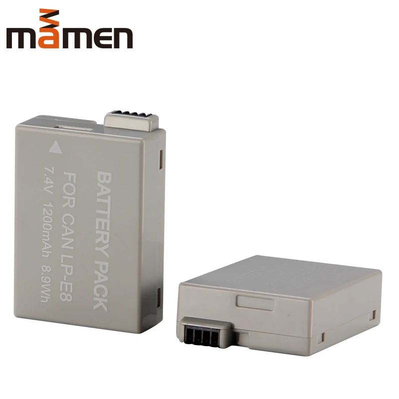 Mamen LP-E8 LPE8 LP E8 Батарея батареи один Зарядное устройство USB LCD Dual charger для цифровой однообъективной зеркальной камеры Canon EOS 550D 650D 700D X4 X5 X6i X7i T2i T3i