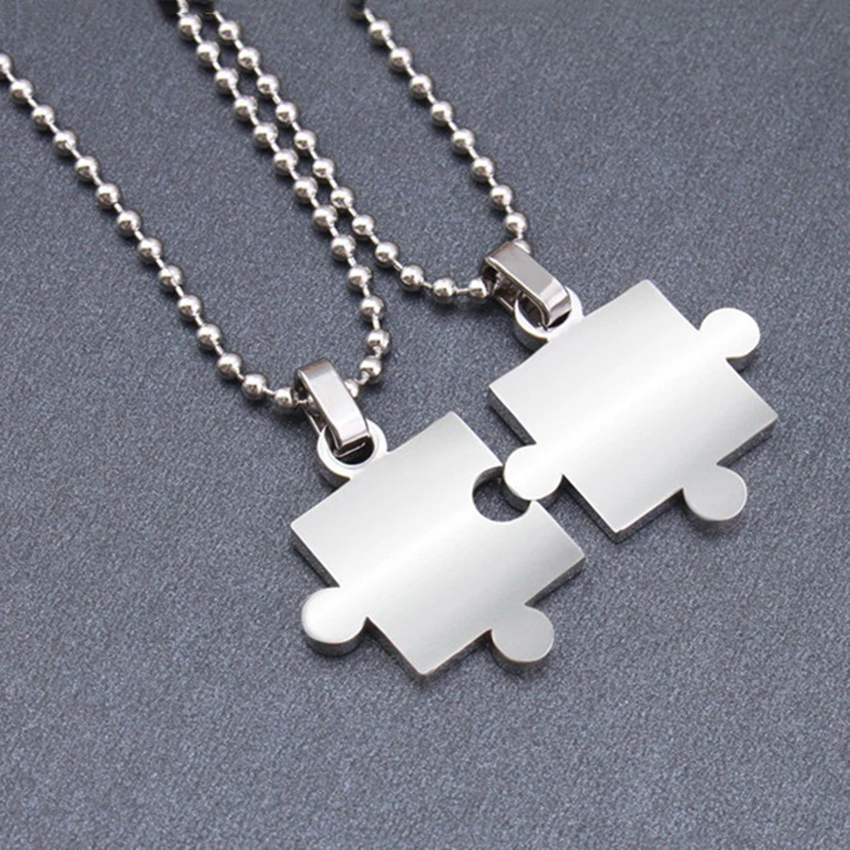 Relodi Геометрическая Глянцевая головоломка ожерелье из нержавеющей стали