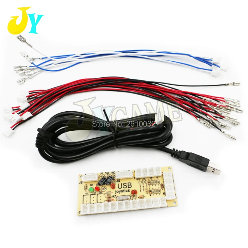 DIY Zero Delay Arcade USB PC джойстик 30 мм/24 мм Кнопка боевые игры запасные части энкодер|Игры