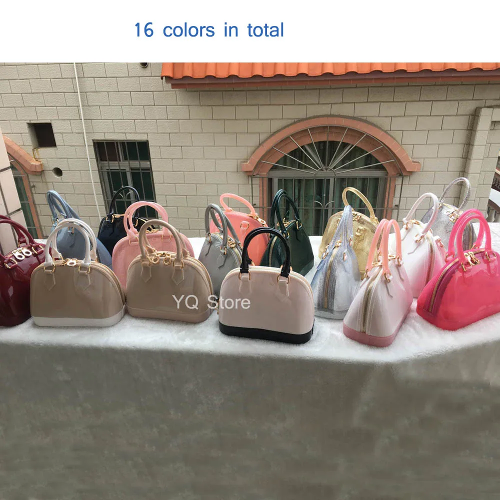 Jellyooy 18 5 см маленькая сумка из ПВХ для девочек карамельные цвета прозрачная на
