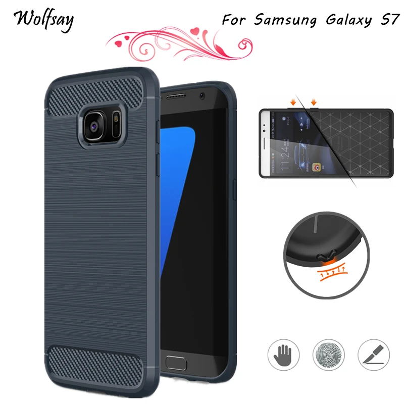 

Wolfsay For Phone Cover Samsung Galaxy S7 Case G9300 Rubber Phone Case For Samsung Galaxy S7 Cover Fundas For Samsung S7 Case -