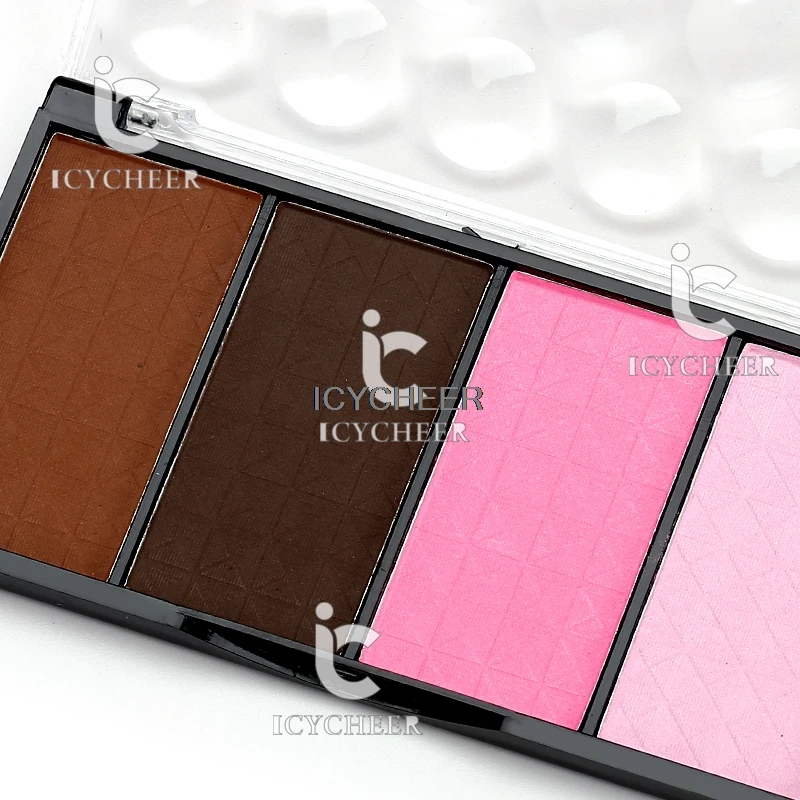 4 цвета пудра для макияжа лица бронзатор тональный крем консилер с эффектом