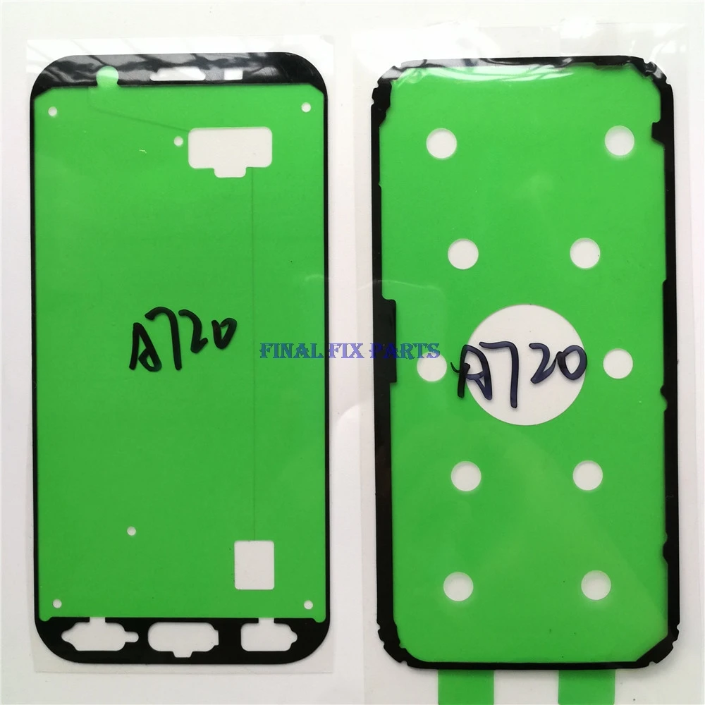 1 комплект Передняя ЖК рамка + задняя крышка клейкая наклейка для Samsung Galaxy A320 A520 A720