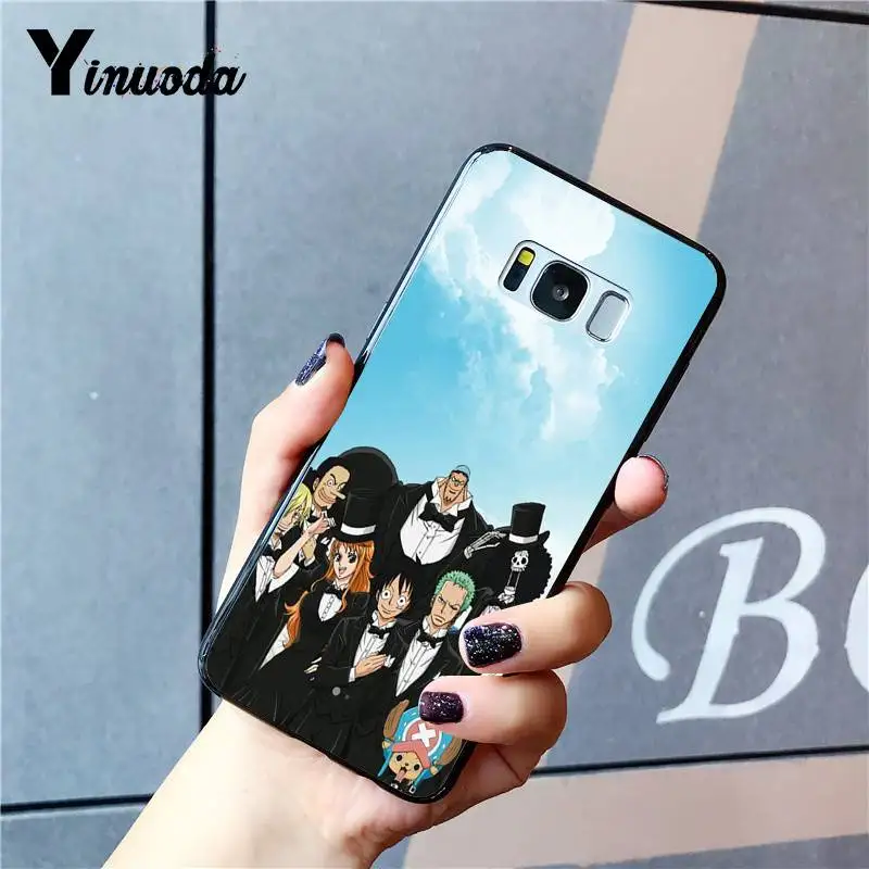 Yinuoda японский аниме коллаж один кусок Луффи чехол для Samsung Galaxy S8 S7 edge S6 plus S10 S9 |