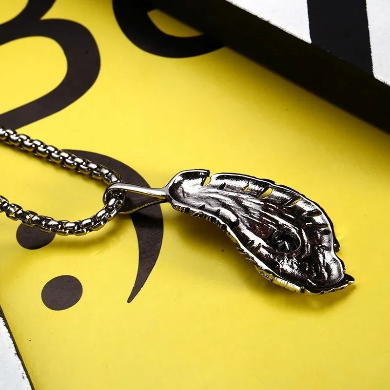 RIR Золотой окунутый светильник как солнечное перо феникса ожерелье Черный Камень