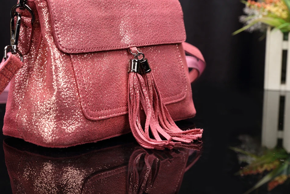 Arliwwi Брендовые женские натуральная кожа Новые сверкающие яркие цвета Tote Shouder сумки Большая вместительная сумка-мессенджер летняя