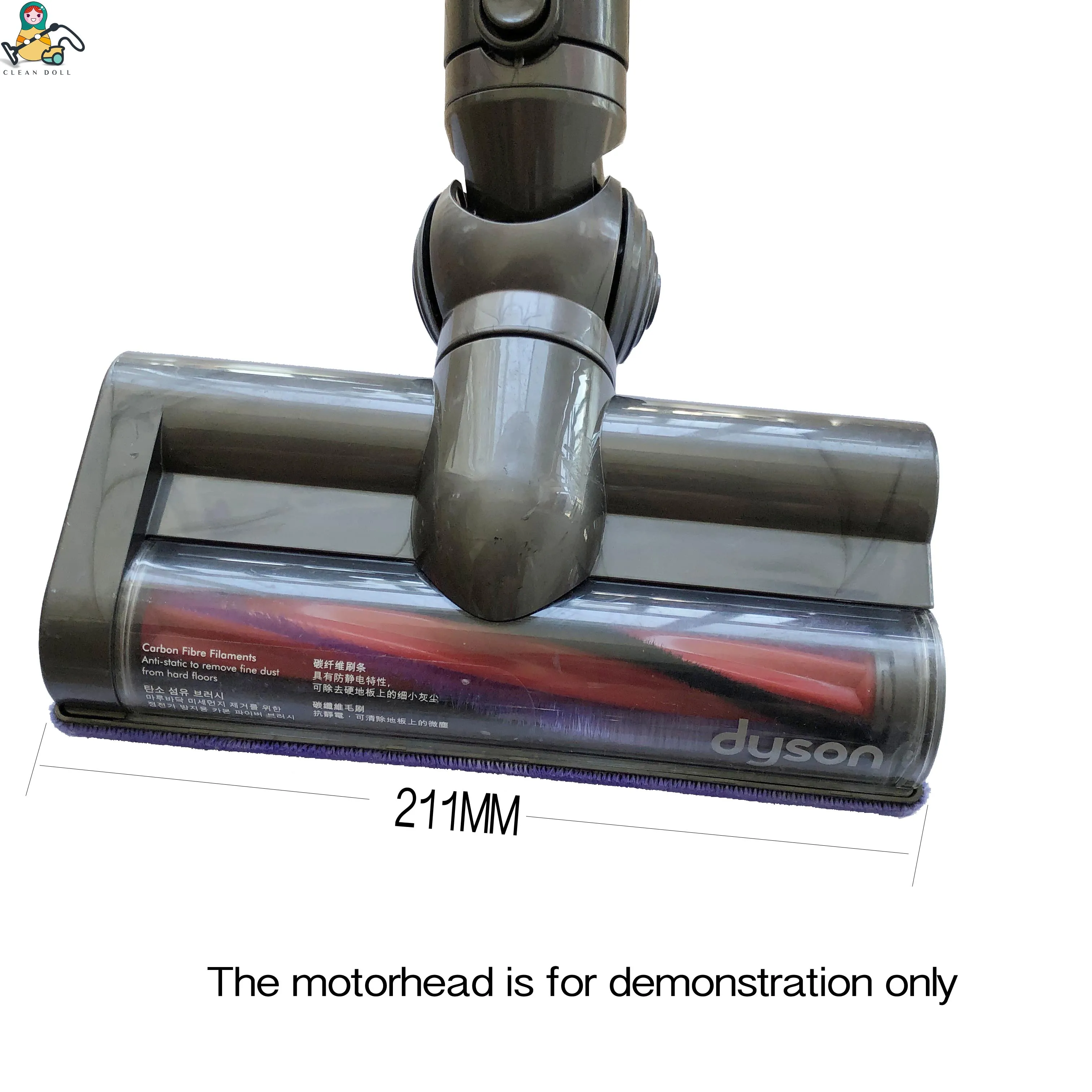 185 мм щетка с полиамидной щетиной для DYSON V6 щетка DC59 DC62 SV073 SV03 963830-01 Для Dyson 211 мм моторная головка узкий напольный инструмент только