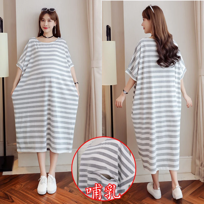 Платье для кормления беременных летние длинные платья одежда грудного