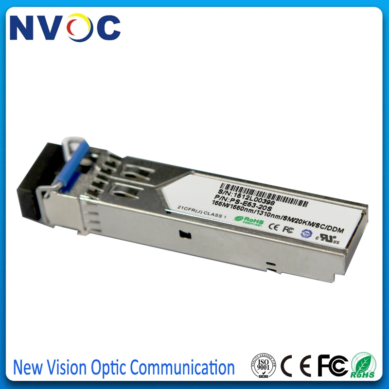 Двунаправленный трансивер SFP 155 Мбит/с 20 км 1310/1550 Модуль LC м 100BASE-FX одно волокно Bidi |