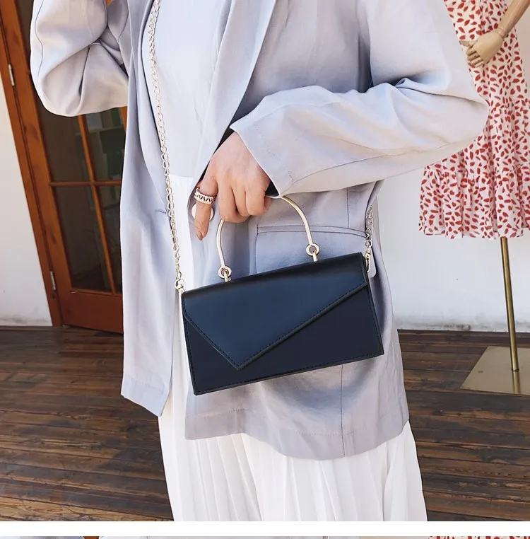 Женская кожаная сумка с блестками маленькая через плечо сумка-мессенджер