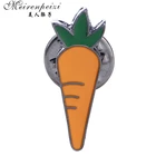 Эмалированная брошь в виде овощей и моркови, для женщин и детей