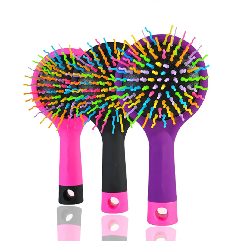 Магия массаж гребень Кисточки Радуга объем Инструменты для укладки волос анти