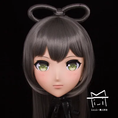 

(LiLi Mask-63) Sweet Girl Resin Head Mask Kigurumi Cosplay Japanese Role Play Anime Silicone Kigurumi Mask Crossdresser Doll