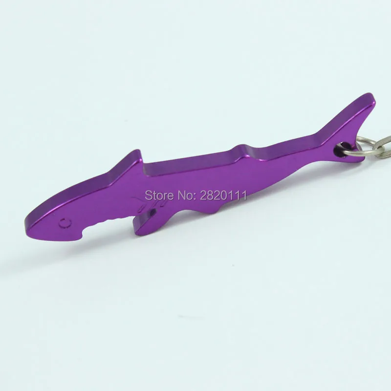Оптовая продажа 12 шт алюминиевый сплав Акула металлический открывалка для