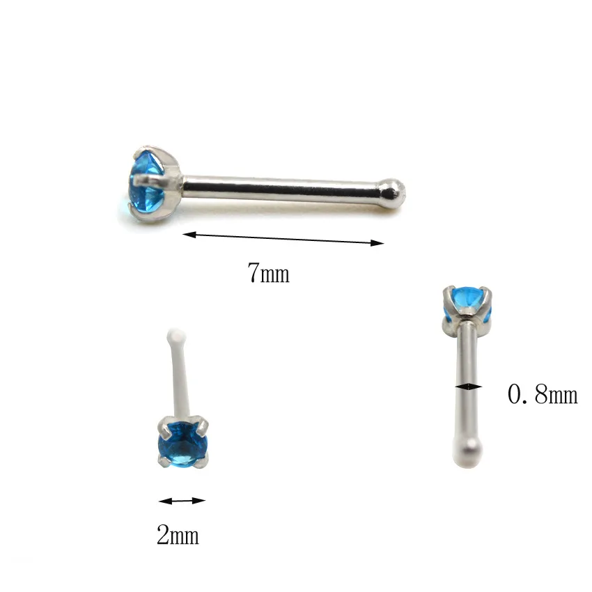 Серьги гвоздики женские маленькие разных цветов ювелирные украшения для